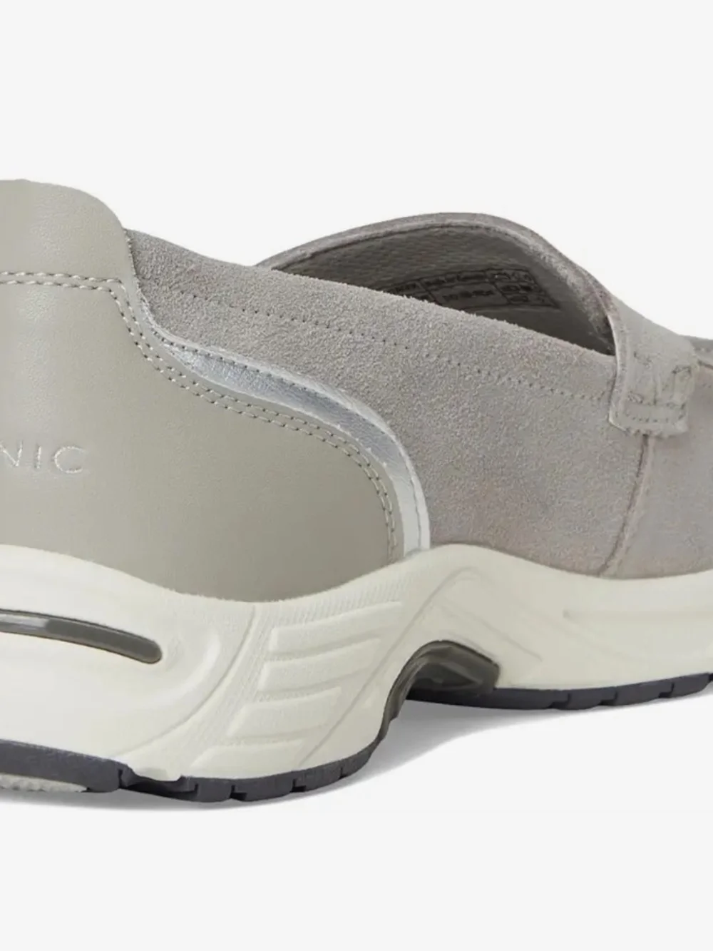 Vionic Light Gray Suede Walk Roam Loafer Sz 9 Nwot